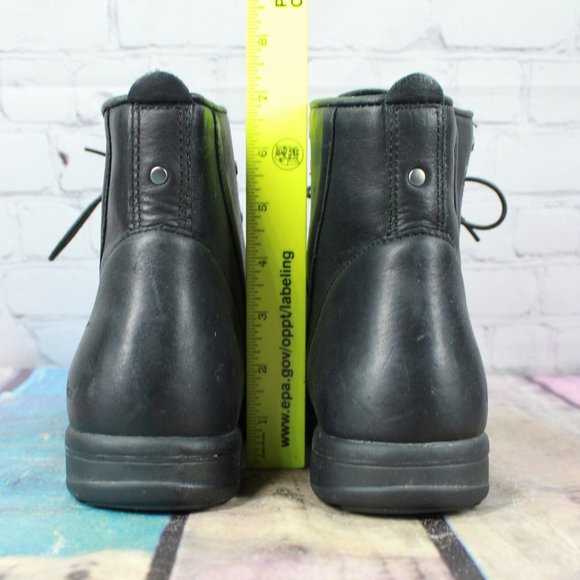 LL BEAN Leather Ankle Boots Booties Size 10 M - Picture 8 of 9